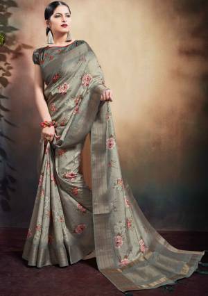 Exclusive Digital Printed Span Cotton Saree