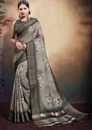 Exclusive Digital Printed Span Cotton Saree