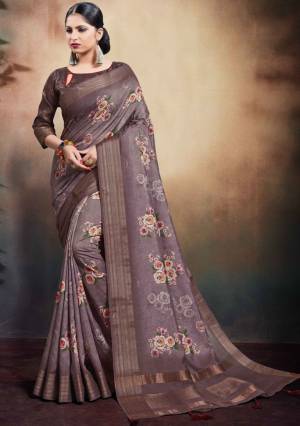 Exclusive Digital Printed Span Cotton Saree