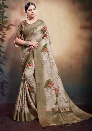 Exclusive Digital Printed Span Cotton Saree