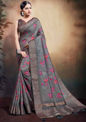 Exclusive Digital Printed Span Cotton Saree