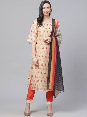 Look pretty this designer long length suit in lovely color? It?s pretty designer digital printed top is chanderi based paired with rayon bottom and chanderi fabricated dupatta which gives an attractive to the suit.