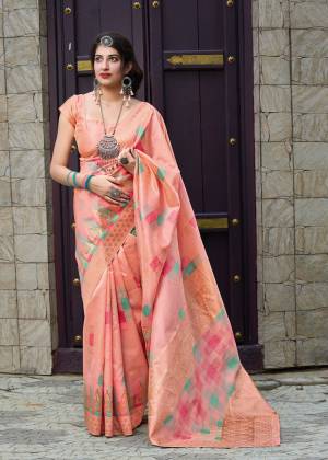 Latest Designer Banarasi Silk Weaving Jacquard Saree with Blouse