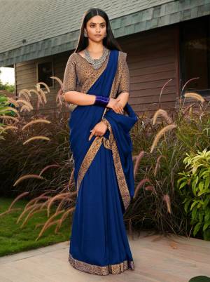 Latest Designer Vichitra Weaving with Latkan work Saree with Blouse 