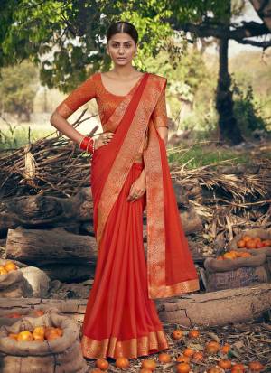 Beautiful Designer Chiffon Weaving with Lace work Saree with Blouse