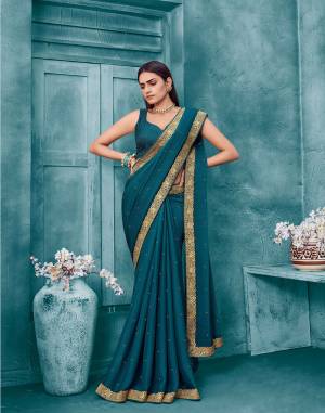 Exclusive Designer Chiffon Weaving with Lace work Saree with Blouse