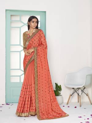 Exclusive Gajri Dola Silk Weaving with Lace work Saree with Blouse