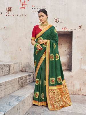 Best Dola Silk Weaving, Siroski with Lace Work Saree with Blouse