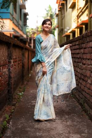 Stylish Designer Orgenza Silk Weaving Work Saree with Blouse