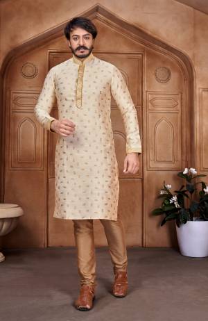 New & Latest Designer Weaving Jacquard Silk Kurtta with Cotton Pajama