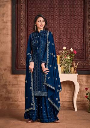 Exclusive Designer 2 Ton Silk Georgette Sequins with Heavy Hand Work Salwar Suit