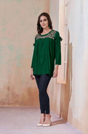 Beautiful Designer 14KG Heavy Rayon Embroidery Top