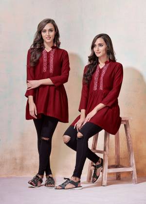 Beautiful Designer 14KG Heavy Rayon Embroidery Top