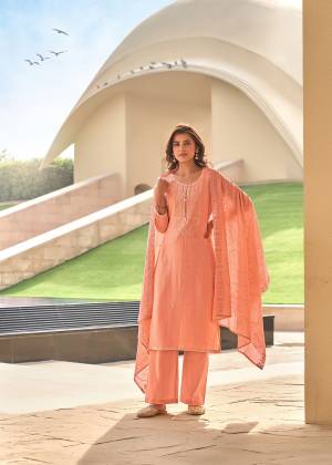 Exclusive Designer Muslin Embroidery Semi-stitched Salwar Suit