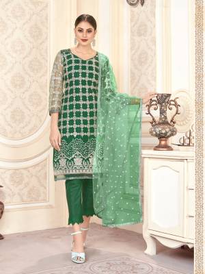 Designer Heavy Embroidered with Lace Dress Material