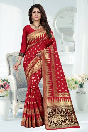  Beautiful Banarasi Rapier Jacquard Design Saree