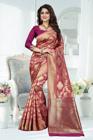  Beautiful Banarasi Rapier Jacquard Design Saree