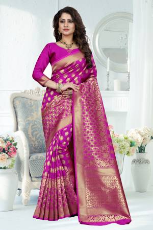  Beautiful Banarasi Rapier Jacquard Design Saree