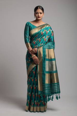Exclusive Designer Weaving Kadampalli Tussar Silk Saree with Blouse