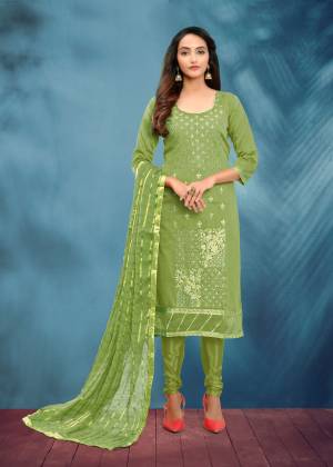 New Designer Fancy Jari Embroidery Cotton Silk Unstitched Dress Material
