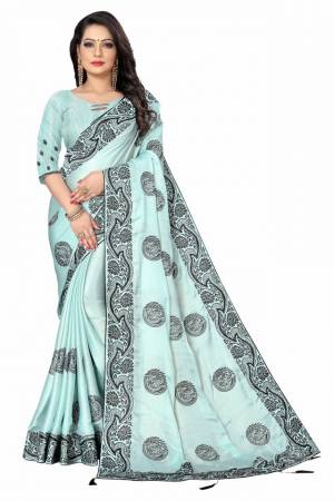 Best Designer Embroidery Smoke Coating Saree with Blouse
