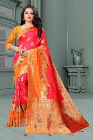 Best Designer Weaving Jacqard Pure Banarasi Silk Saree with Blouse