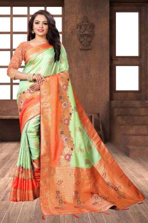 Best Designer Weaving Jacqard Pure Banarasi Silk Saree with Blouse