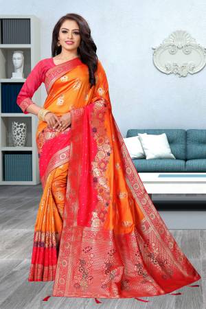 Best Designer Weaving Jacqard Pure Banarasi Silk Saree with Blouse