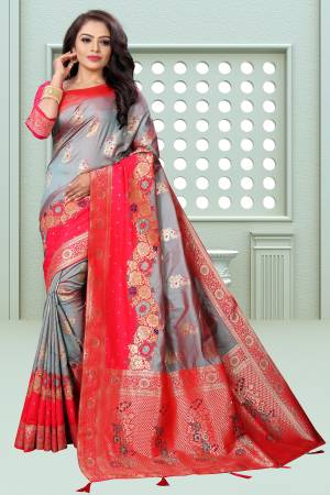 Best Designer Weaving Jacqard Pure Banarasi Silk Saree with Blouse