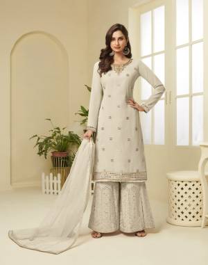 Beautiful Designer Gota Work Georgette Semi-Stitched Salwar Suit with Plazzo Bottom