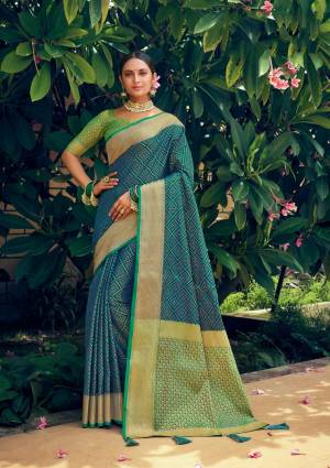 Beautiful Designer Weaving Jacquard Work Patola Silk Saree with Blouse