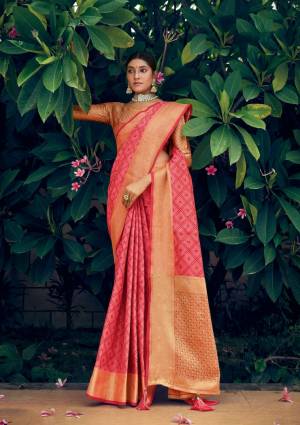 Beautiful Designer Weaving Jacquard Work Patola Silk Saree with Blouse