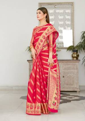 Exclusive Designer Weaving Jacquard Work Silk Saree with Blouse