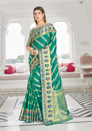 Exclusive Designer Weaving Jacquard Work Silk Saree with Blouse