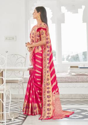 Exclusive Designer Weaving Jacquard Work Silk Saree with Blouse