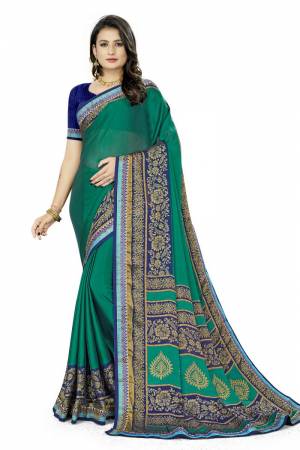 Beautiful Designer Weaving With Lace Work Rangoli Silk Saree with Blouse