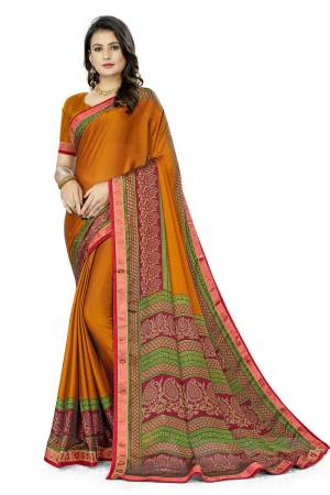 Beautiful Designer Weaving With Lace Work Rangoli Silk Saree with Blouse