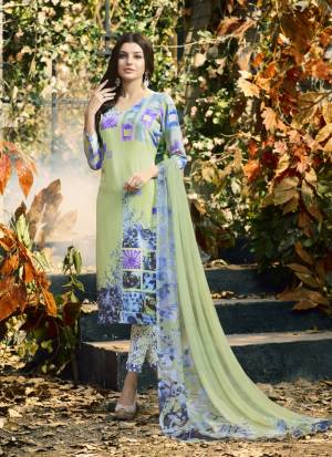 Latest Designer Digital Printed Crepe Unstitched Dress Material