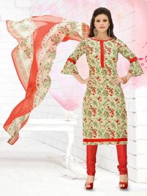 Beautiful Designer Printed With Mirror Work Pure Cotton Unstitched Dress Material