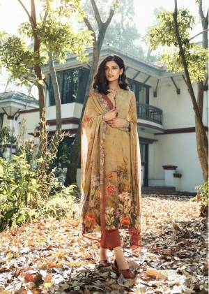 Designer Digital Printed Siya Crepe Unstitched Dress Material