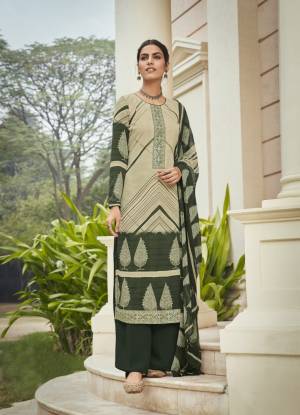 Designer Print with Embroidery & Stone Work French Crepe Unstitched Dress Material