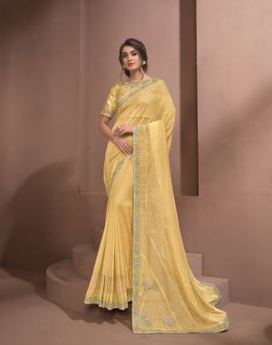 Exclusive Designer Heavy Work Silk Georgette Saree with Blouse