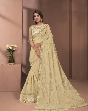 Exclusive Designer Heavy Work Tissue Saree with Blouse