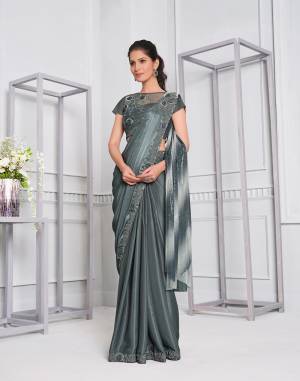 Beautiful Designer Heavy Work Silk Georgette Saree with Blouse