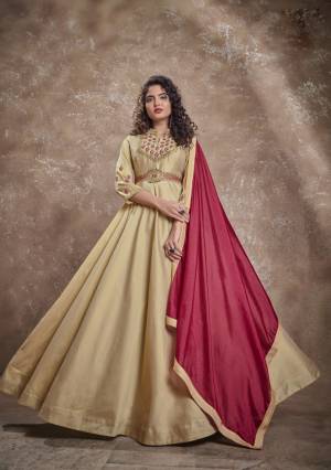 Readymade Gown with Dupatta