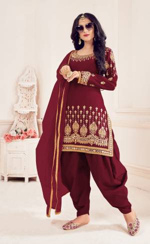 Most Beautifull Attrective Partywear Designer Patiyala Suit Is Here