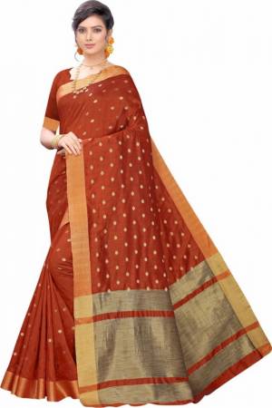 Soft Silk saree with beautiful weaving with Rich Pallu & GOLD ZARI Weawing  Border 