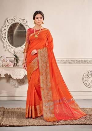 Most Beautifull Chanderi Cotton Saree Is Here