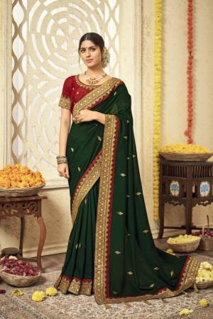 Attractive Vichitra Silk Saree Is Here