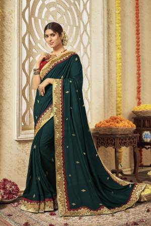 Attractive Vichitra Silk Saree Is Here